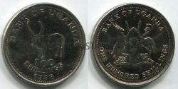 Монета 100 шиллингов 1998 год Уганда