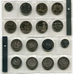 Набор из 8-ми монет 1999-2011 г.г. Узбекистан