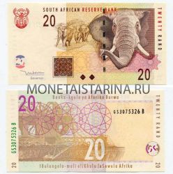 Банкнота 20 рандов 2005 года Южная Африка